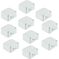 Emuca - Interruptor de contacto para puerta de mueble 2 posiciones ON-OFF- Blanco- Set de 10 piezas